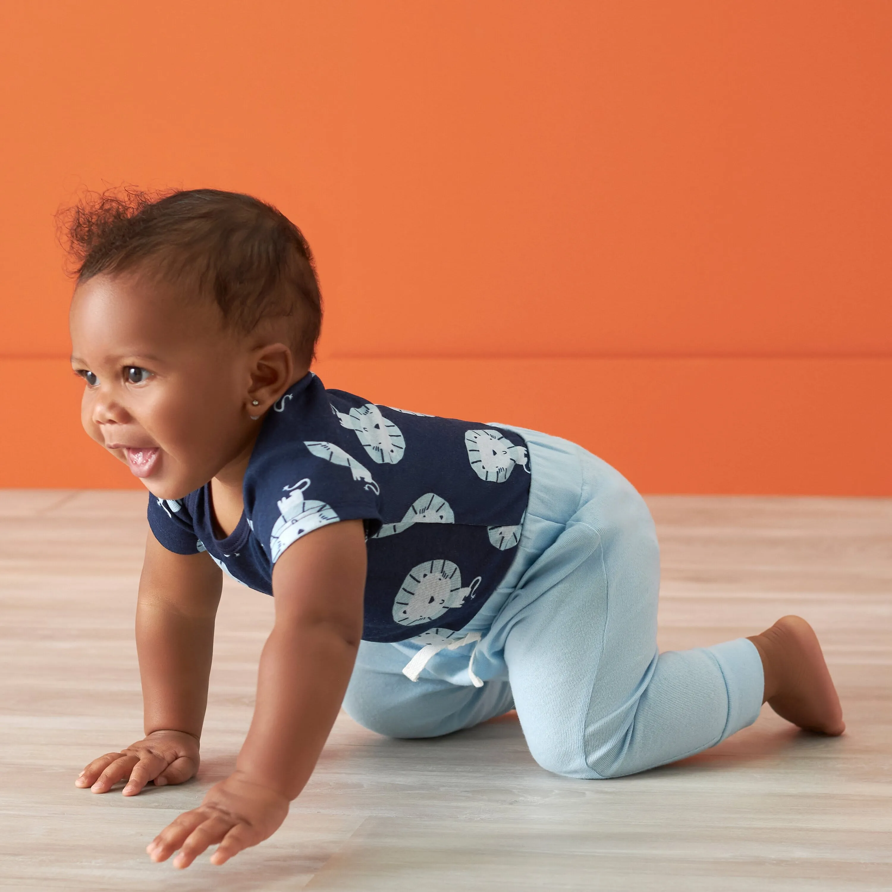 2-Pack Baby Boys Comfy Stretch Navy & Blue Pants