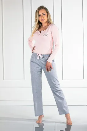 Cozy Chic Women's Long Sleeve Pajama Set