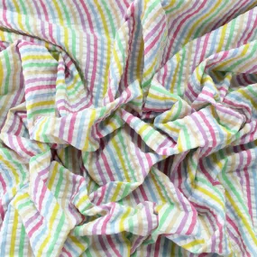 Dressmaking Candy Stripe Seersucker