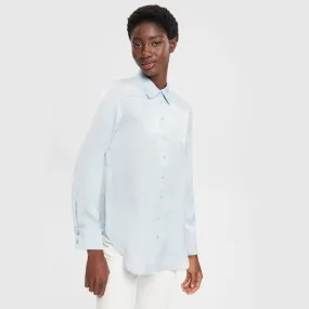 Esprit Satin blouse Pastel Blue