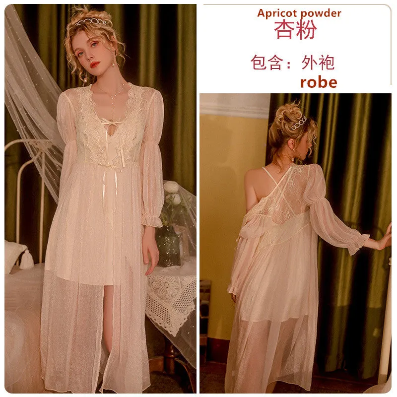 Fashion Small Floral Satin Ice Silk Pajama Set P2754