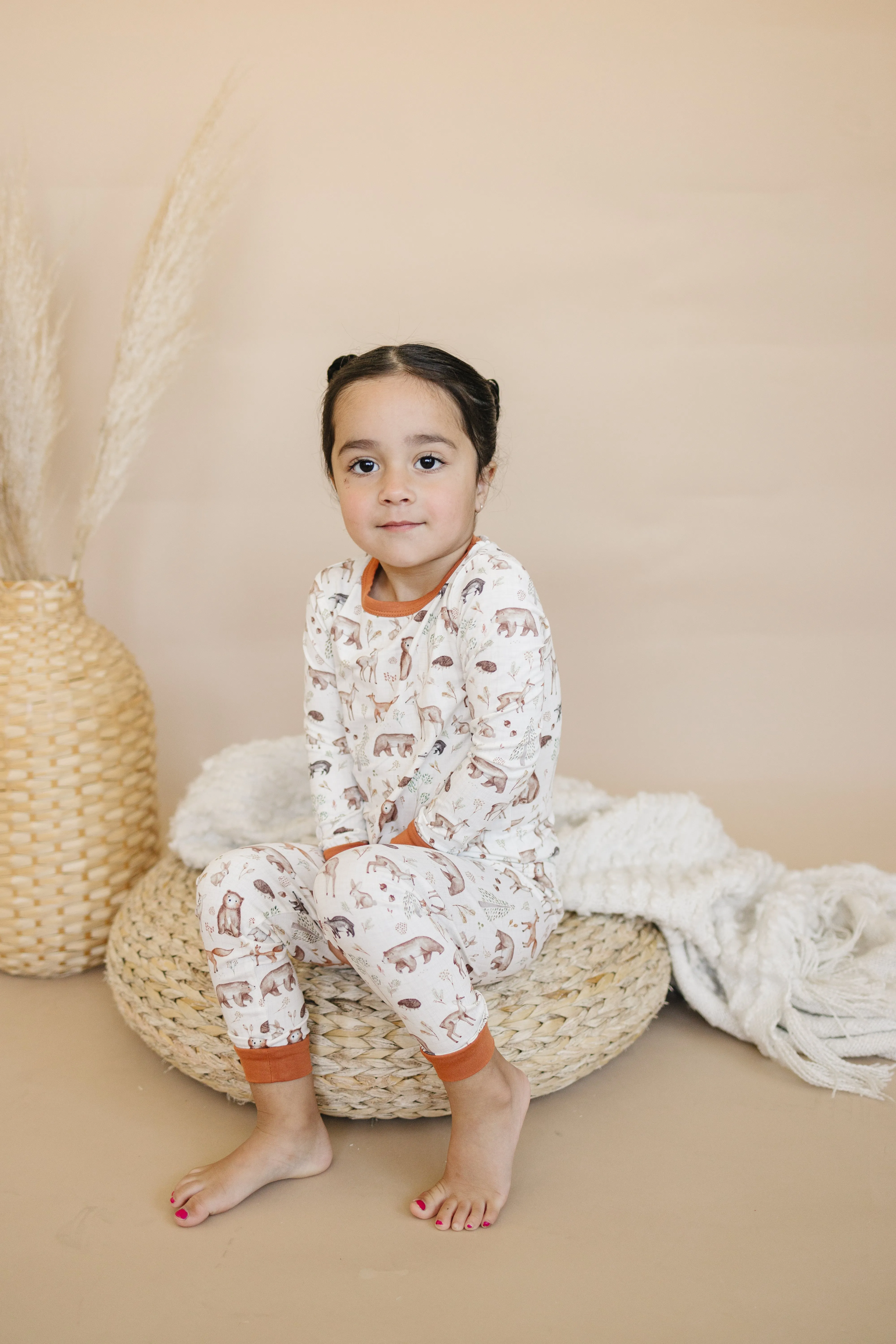 Forest Friends 2pc Bamboo Pajamas