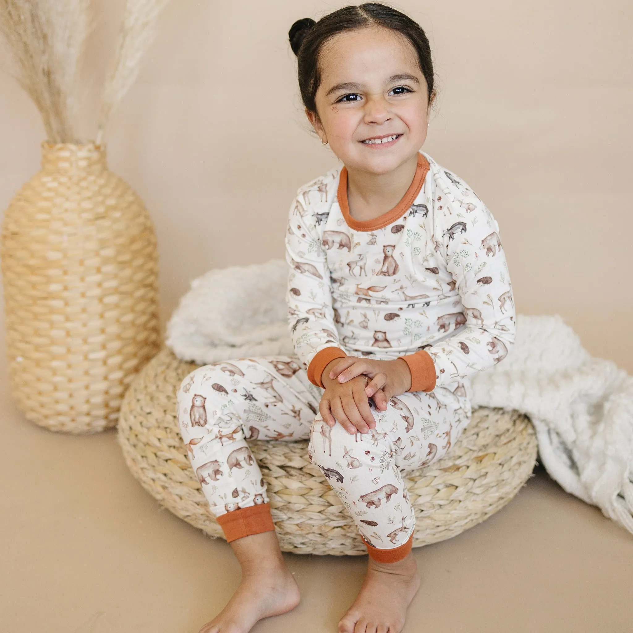 Forest Friends 2pc Bamboo Pajamas