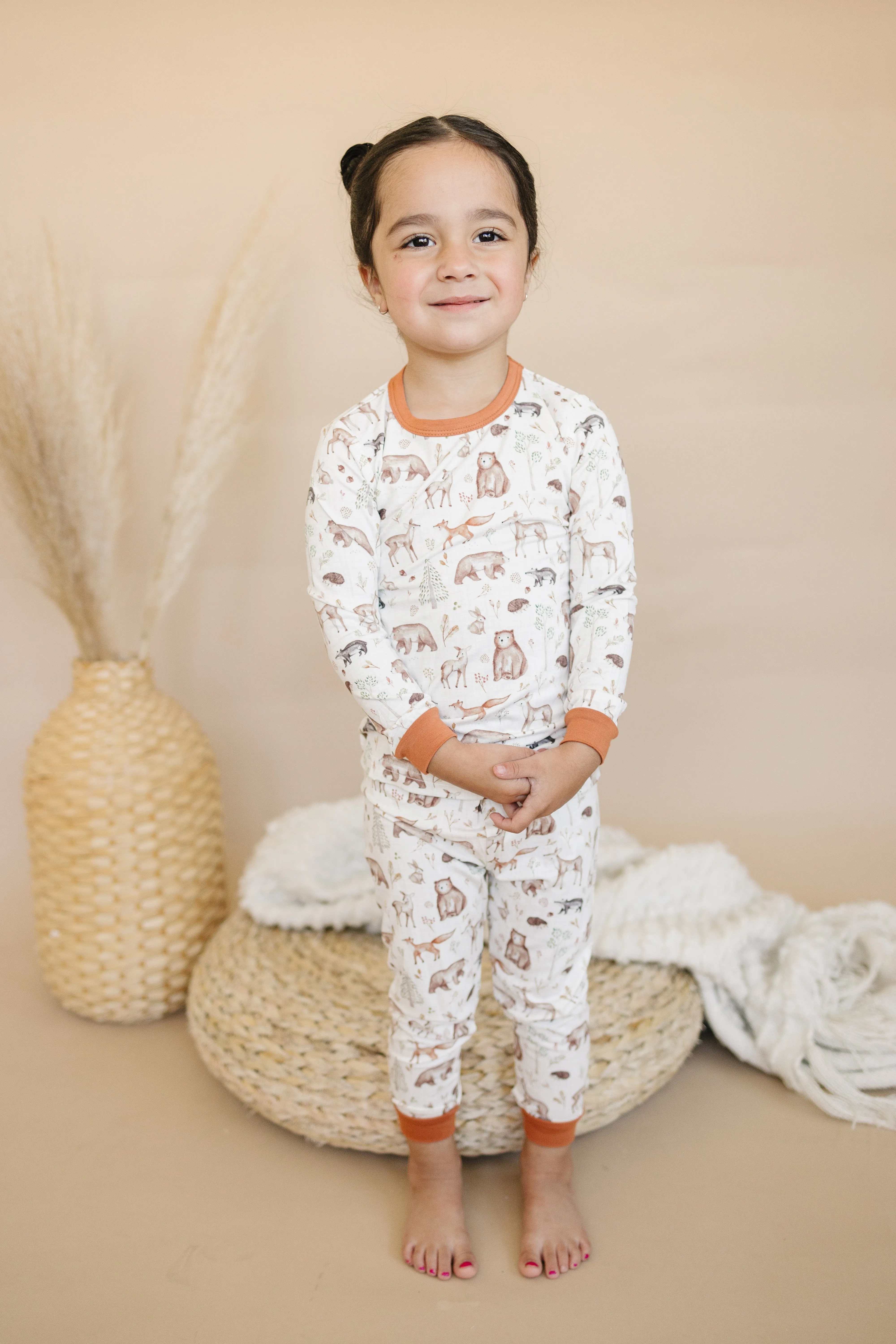 Forest Friends 2pc Bamboo Pajamas