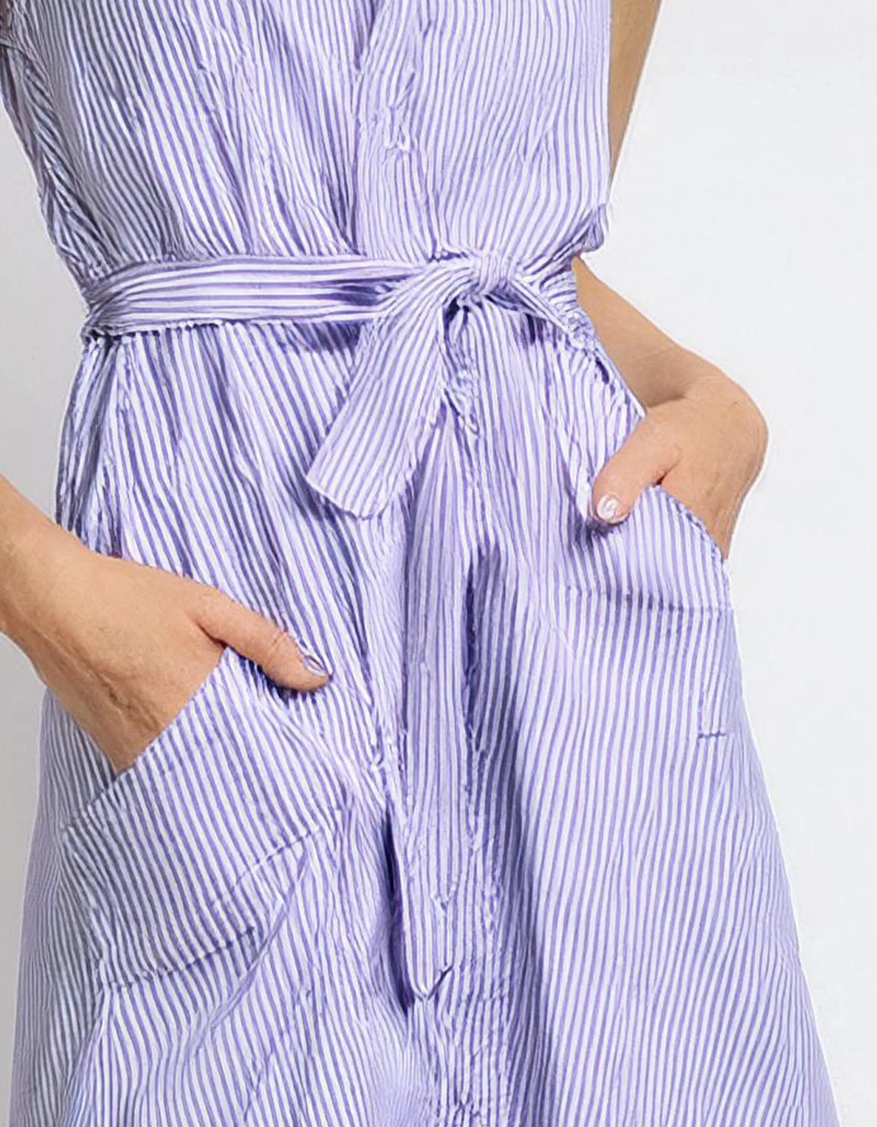 Lavender Eyelet Shirt Dress