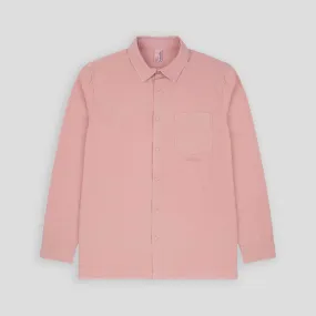 Lightweight Relaxed Snap Button Shirt Dusty Pink