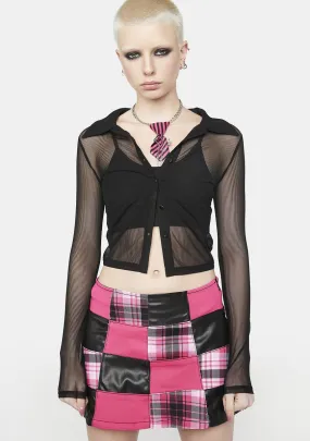 Midnight You Got Served Mesh Top