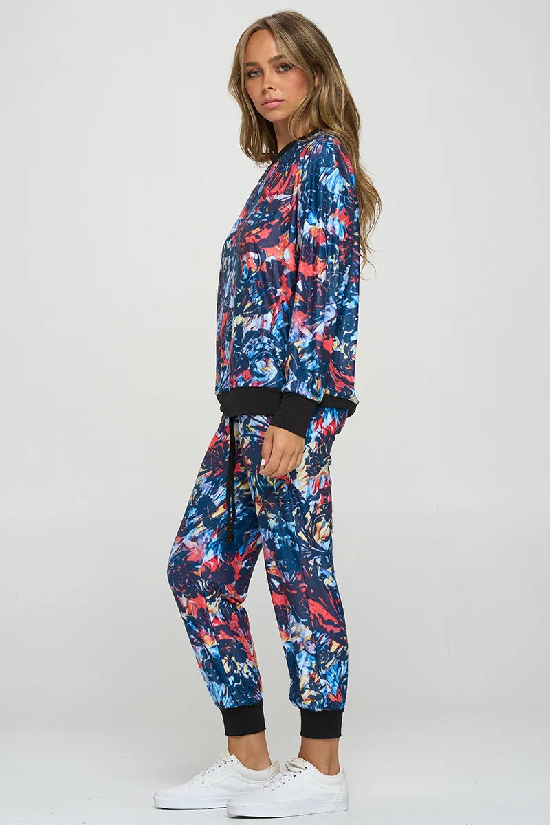 Mosaic Illusion Loungewear Set