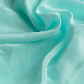 Pastel Blue Colour Natural Crepe Plain Dyed Fabric