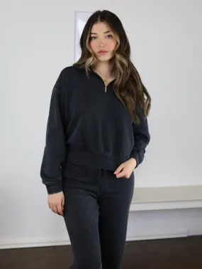 Rory So Soft Lounge Top-Black