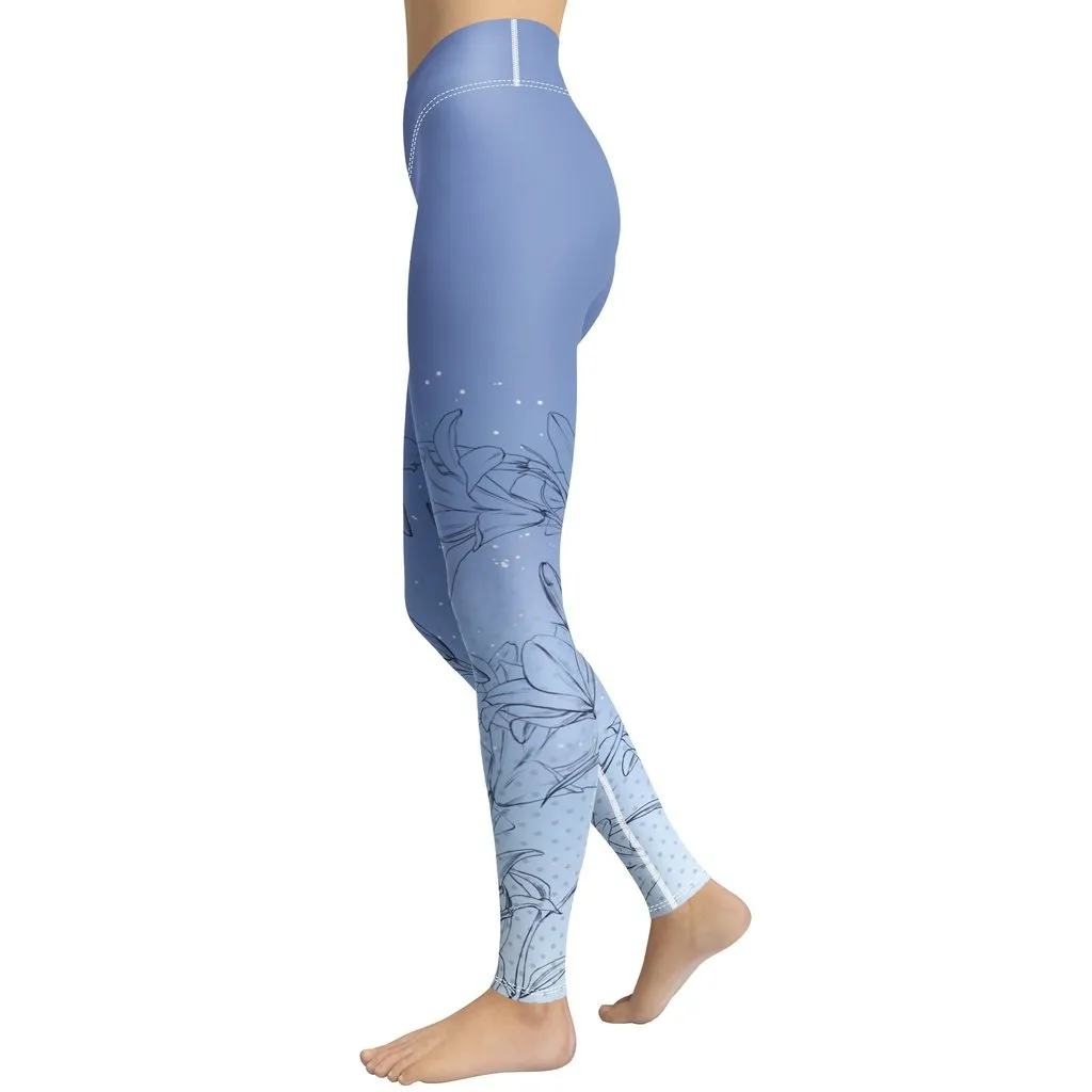 Soft Lilies Yoga Leggings