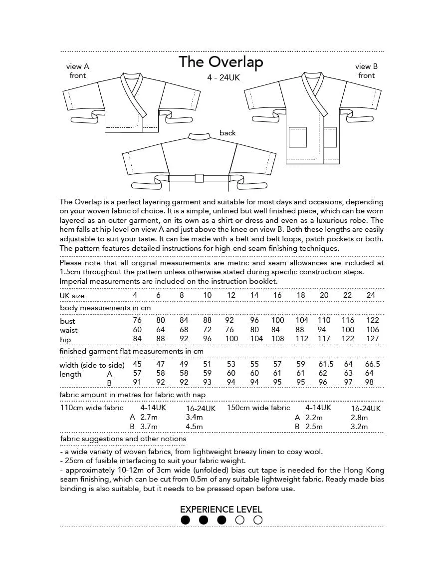 The Overlap Sewing Pattern, Dhurata Davies