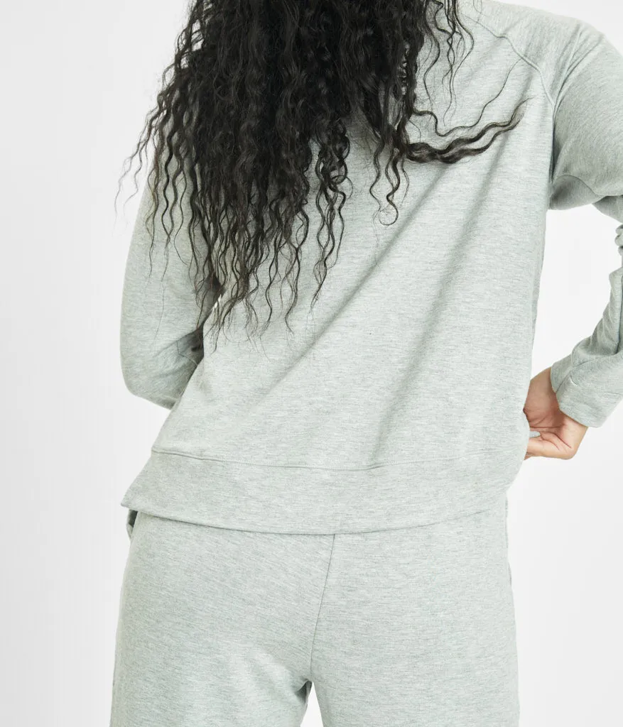 The Terry-Soft Sweatshirt: Heather Gray