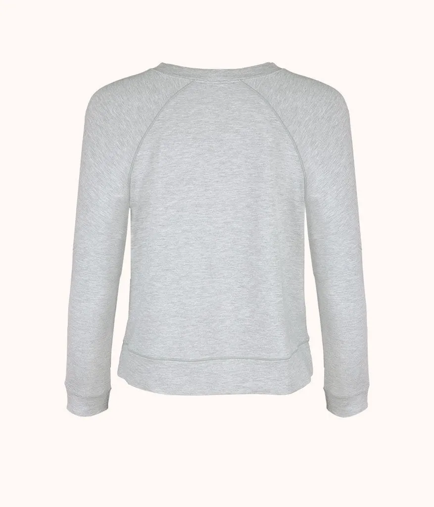 The Terry-Soft Sweatshirt: Heather Gray