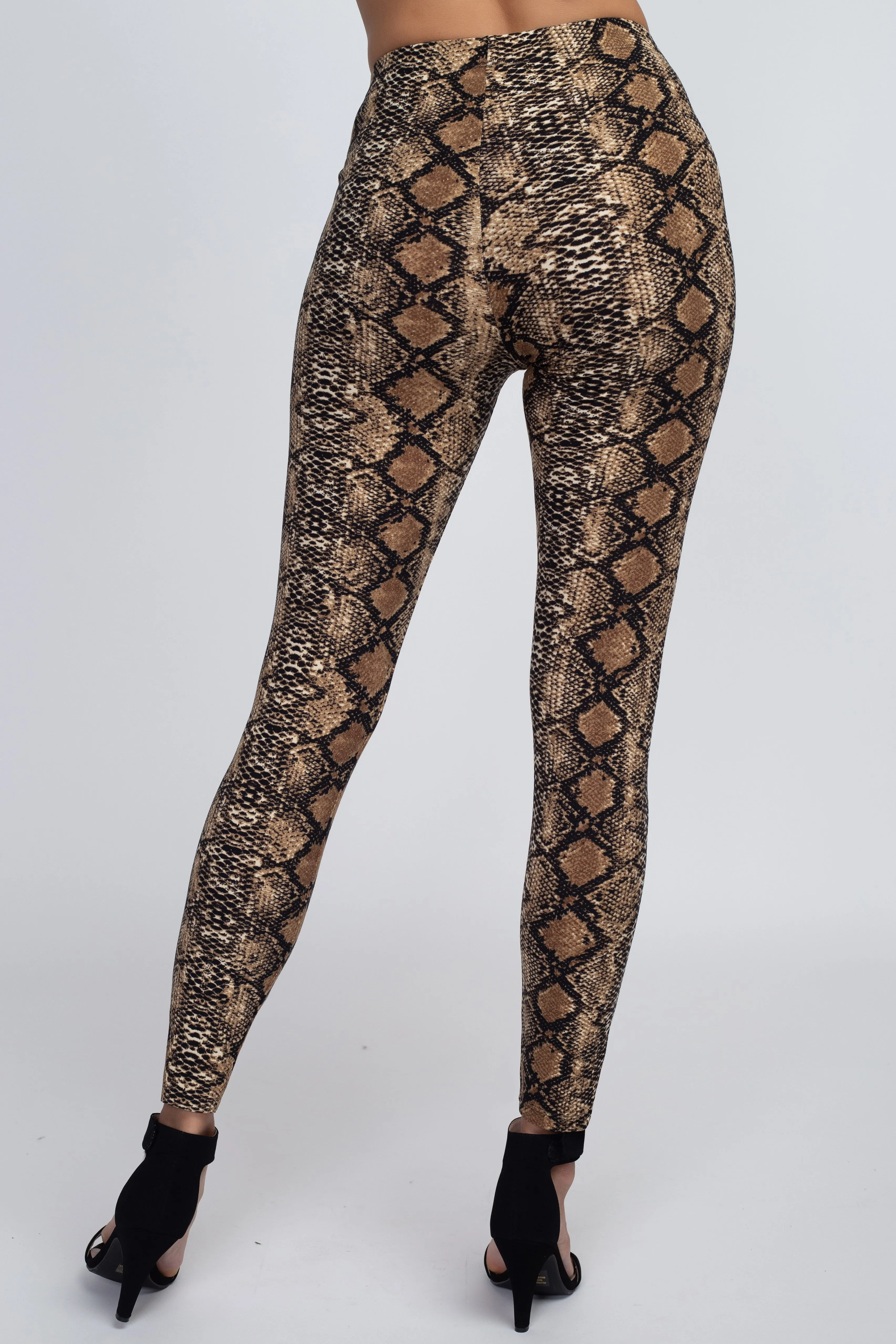 Ultra Soft Snakeskin Print Leggings