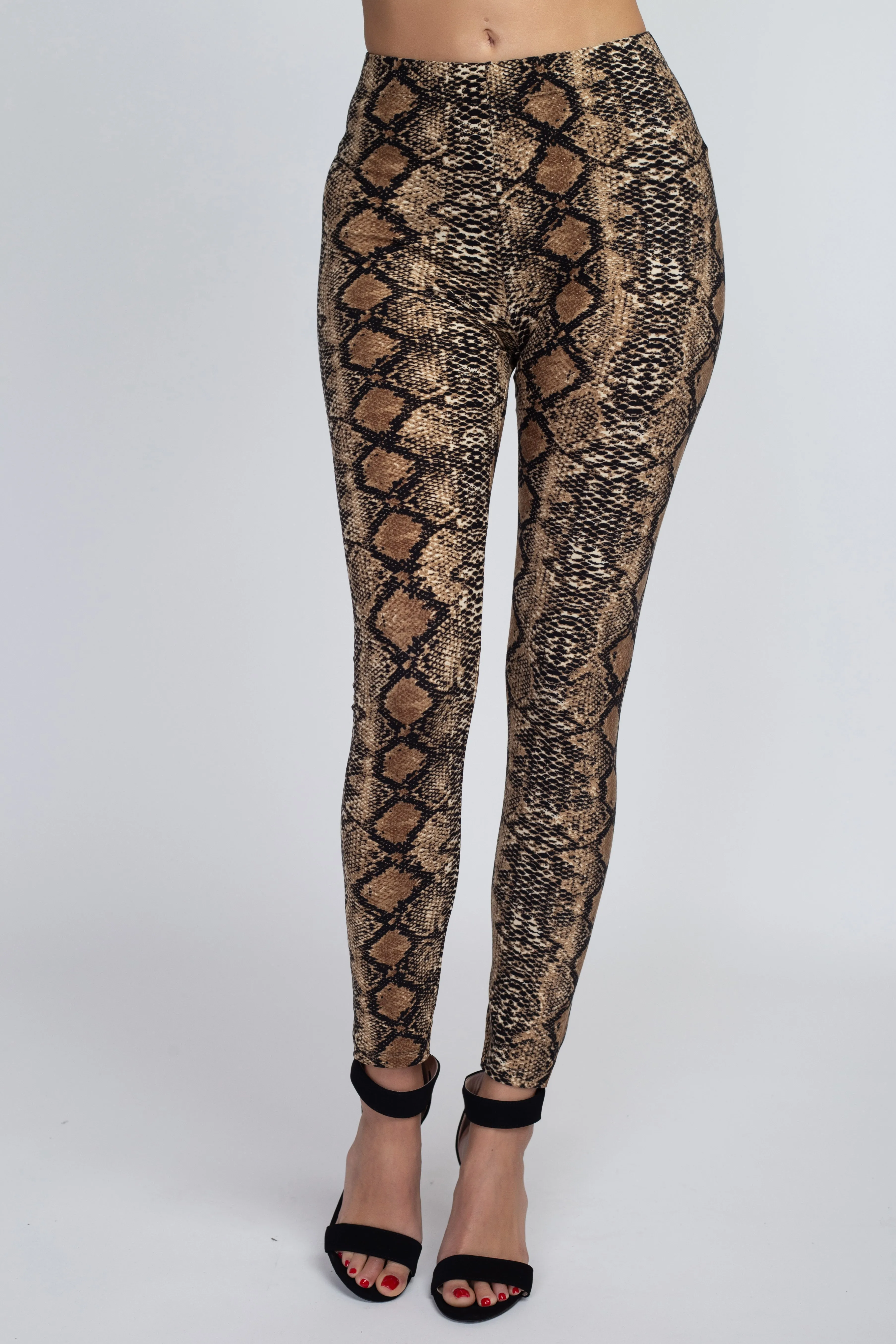 Ultra Soft Snakeskin Print Leggings