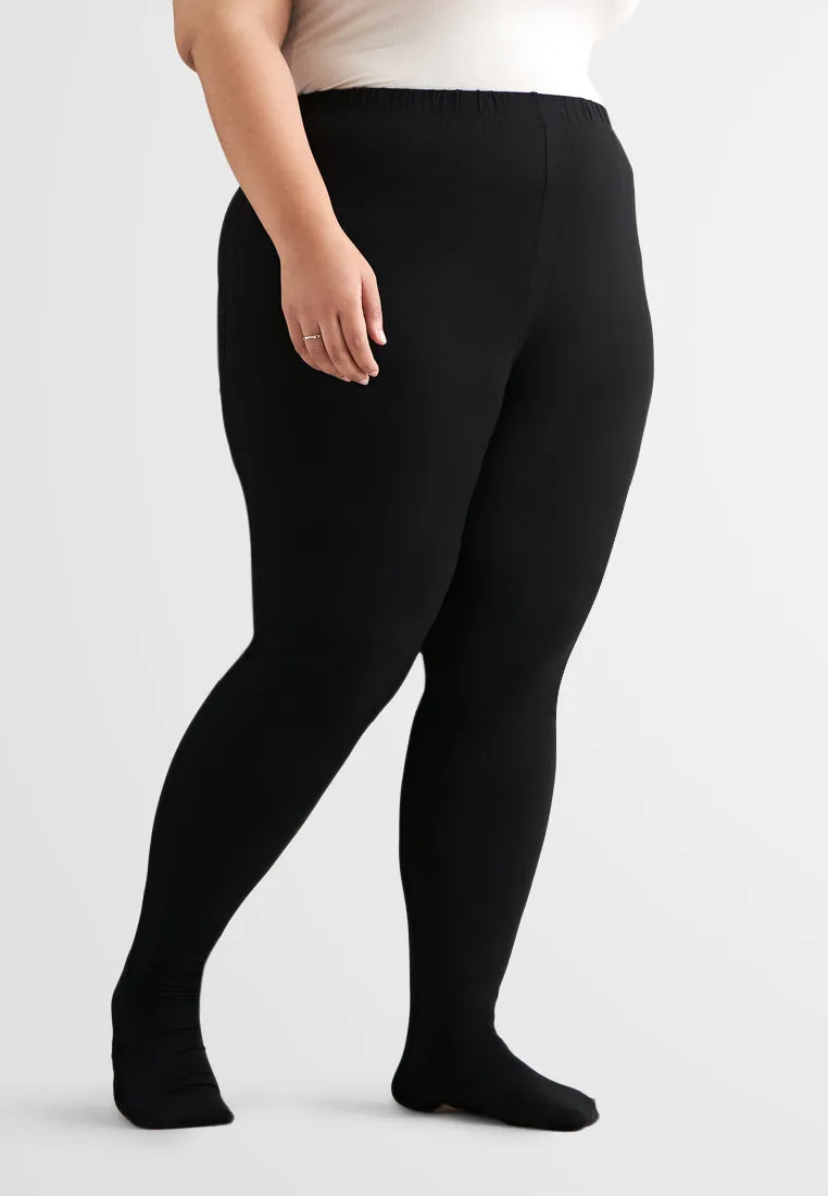 Wannie OUTSTANDINGLY SOFT Sock Leggings - Black