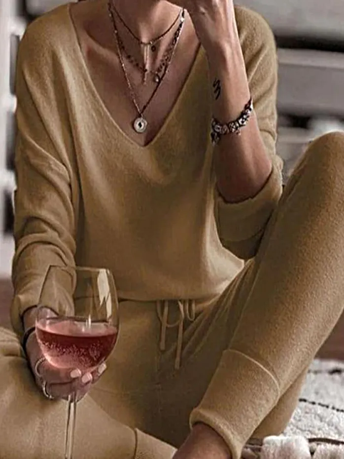 Women's Feeling Relaxed Soft Loungewear Set